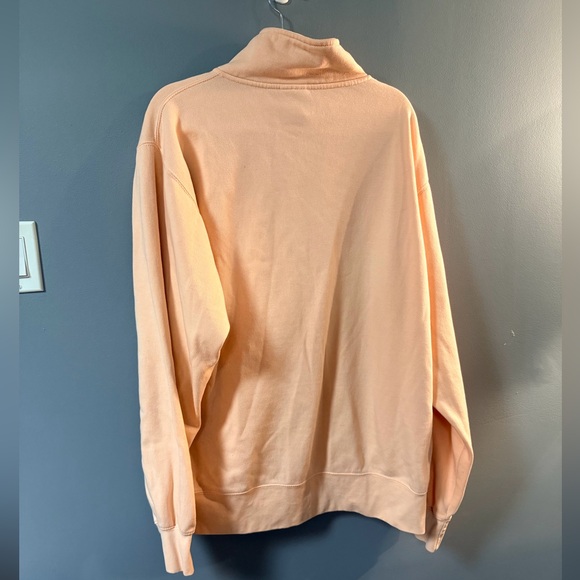 Pacific & Co Quarter-Zip Sweatshirt – Peach | 2X - Picture 4 of 4